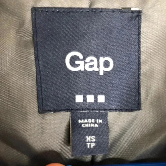 GAP Factory Grey Wool Blend Hooded Pea Coat Sz XS - Picture 9 of 16